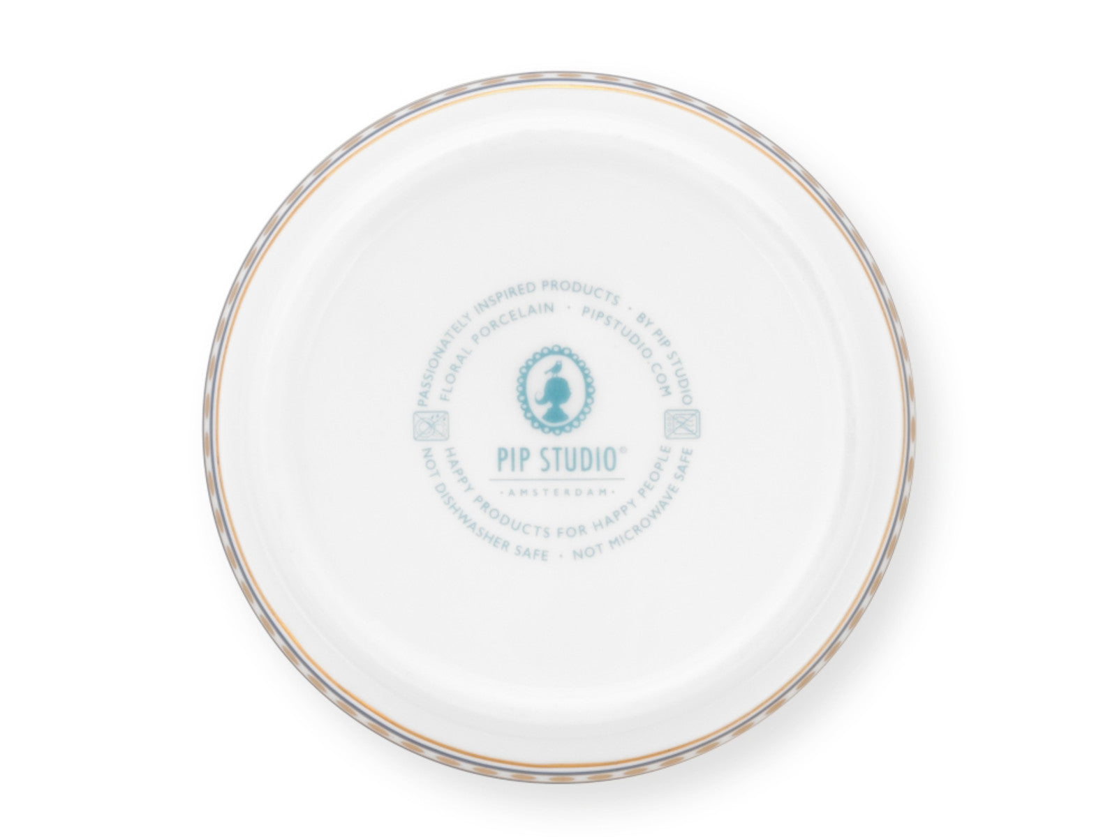 PIP STUDIO Flower Festival Teebeutelablage Light Blue 9 cm - Produktbild 3