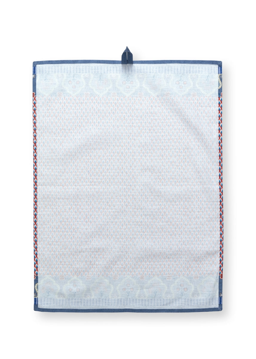 PIP STUDIO Flower Festival Geschirrtuch Blue-rot 50 x 70 cm - Produktbild 2