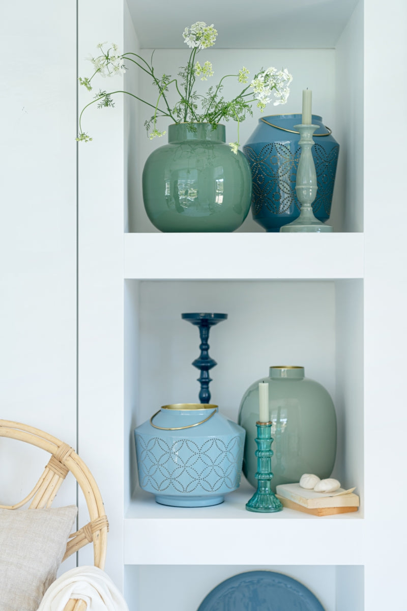 PIP STUDIO Vase Metal Blue 32 cm - Produktbild 4