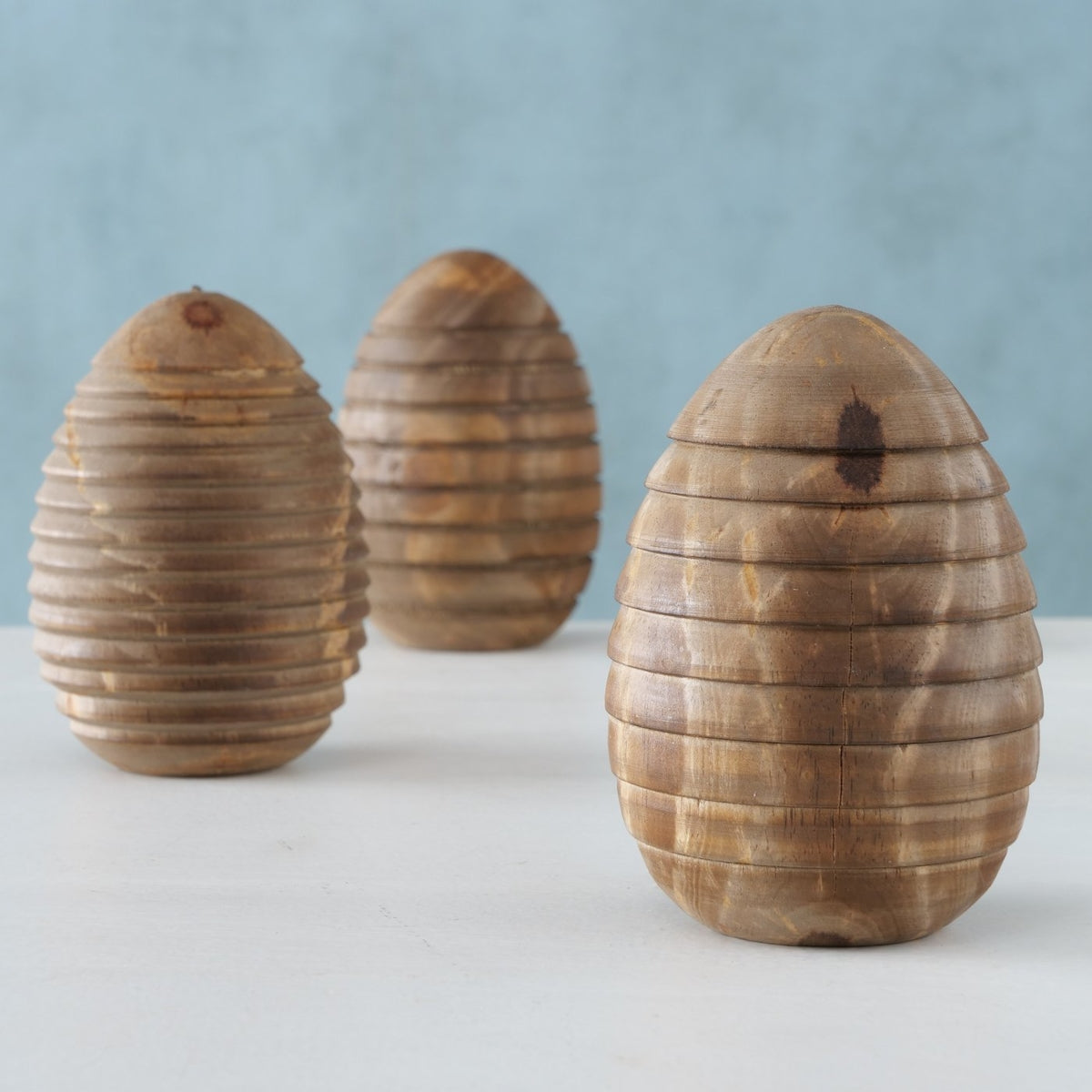 Boltze Abiola Deko-Ei Kiefer 12 cm sort. (1 Stück) - Produktbild 2