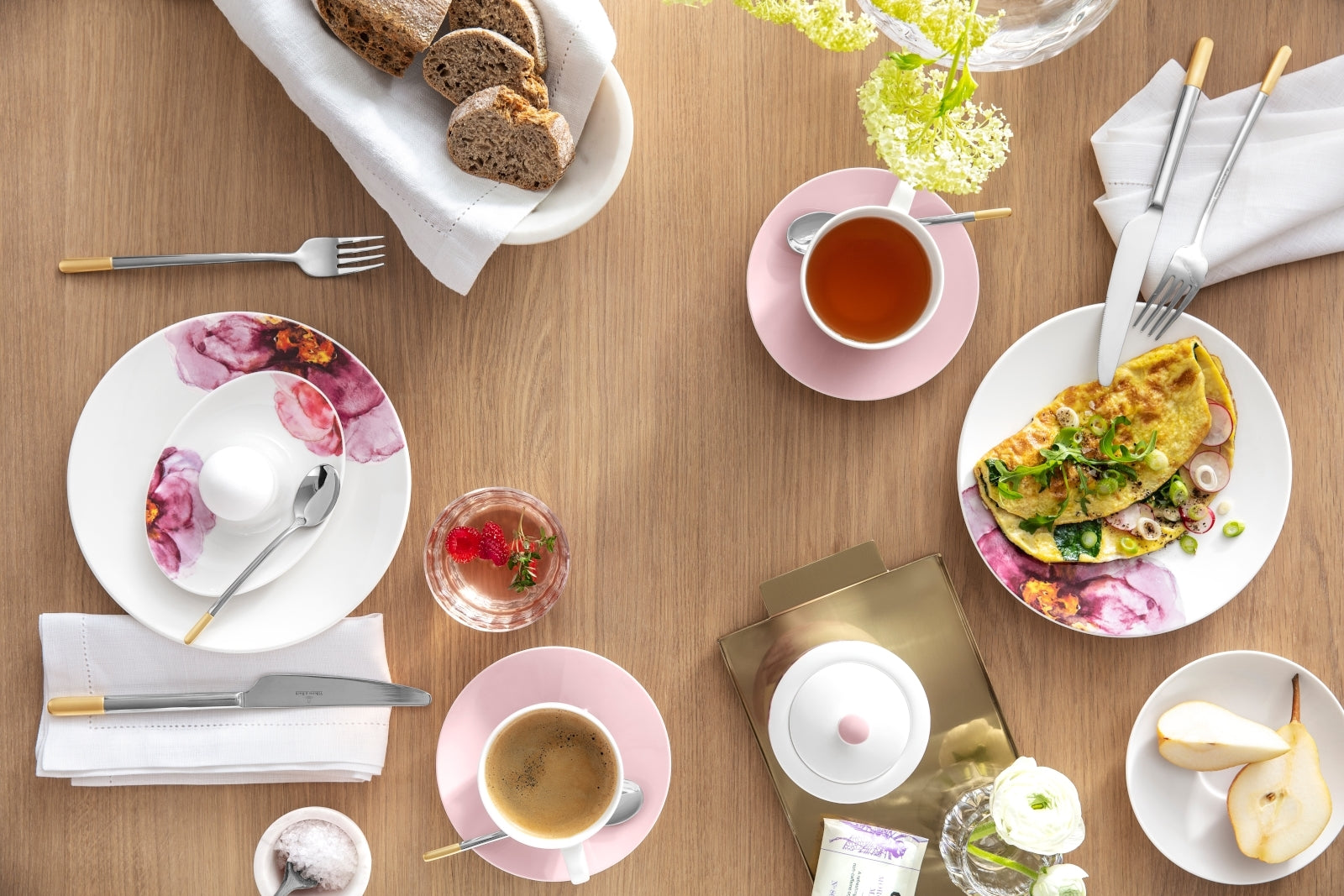 Villeroy & Boch Rose Garden Frühstücksuntertasse weiß 18 cm - Produktbild 4