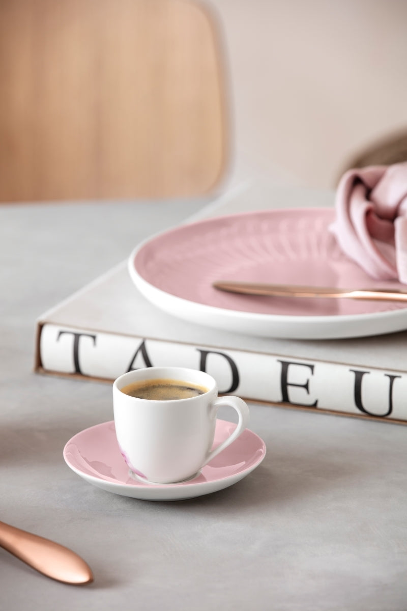 Villeroy & Boch Rose Garden Mokka-/Espressountertasse rosa 12 cm - Produktbild 3