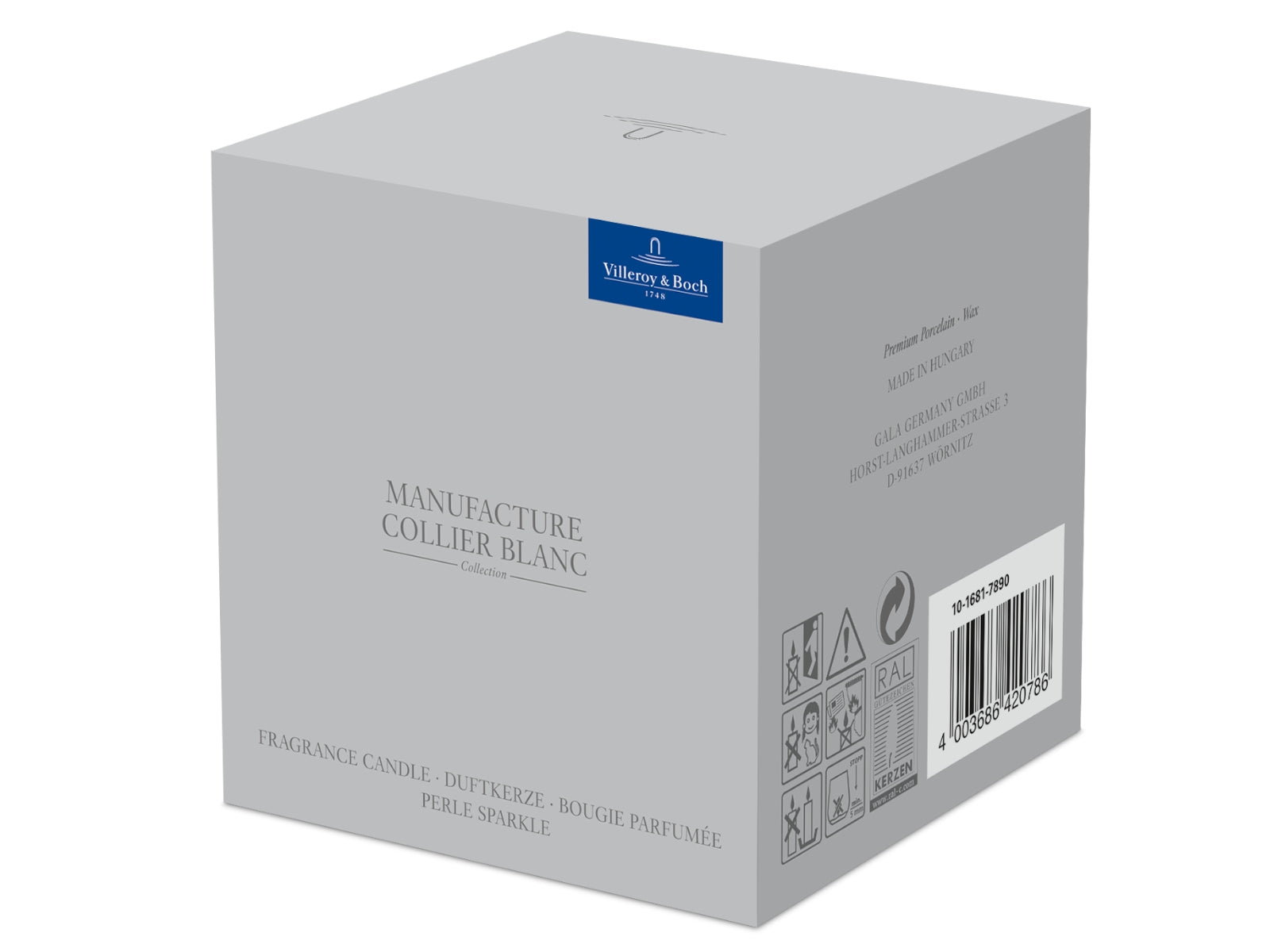 Villeroy & Boch Manufacture Collier blanc Duftkerze Perle Sparkle - Produktbild 5
