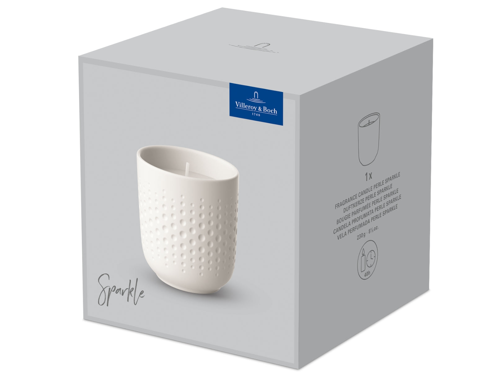 Villeroy & Boch Manufacture Collier blanc Duftkerze Perle Sparkle - Produktbild 6