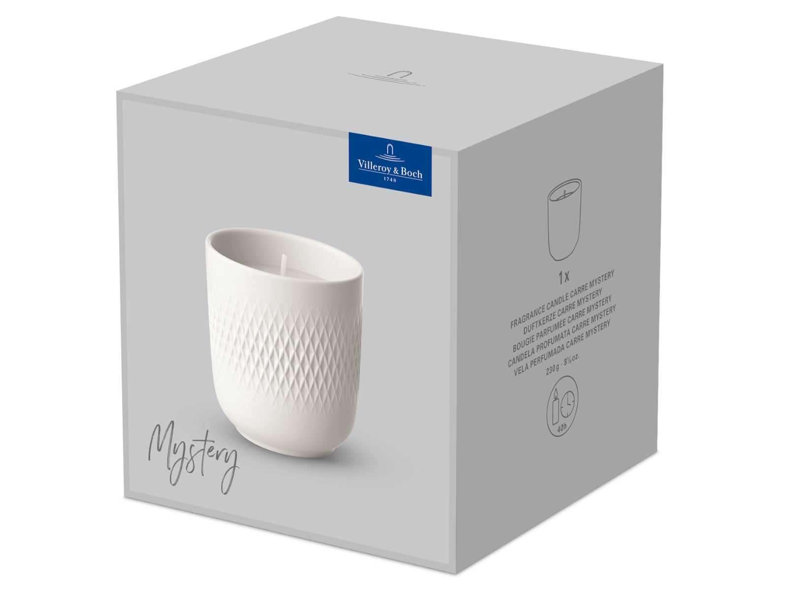 Villeroy & Boch Manufacture Collier blanc Duftkerze Carre Mystery - Produktbild 5