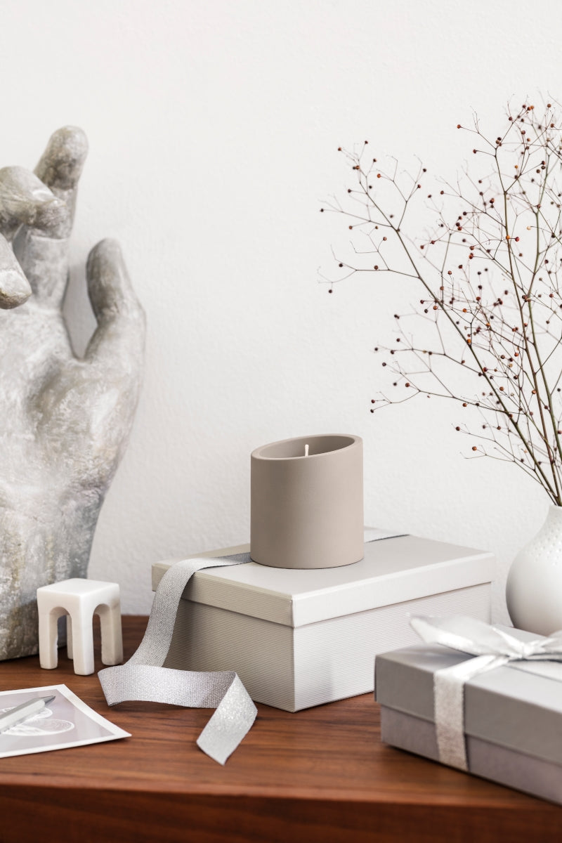 Villeroy & Boch New Moon Home Duftkerze beige Energy 9 cm - Produktbild 3