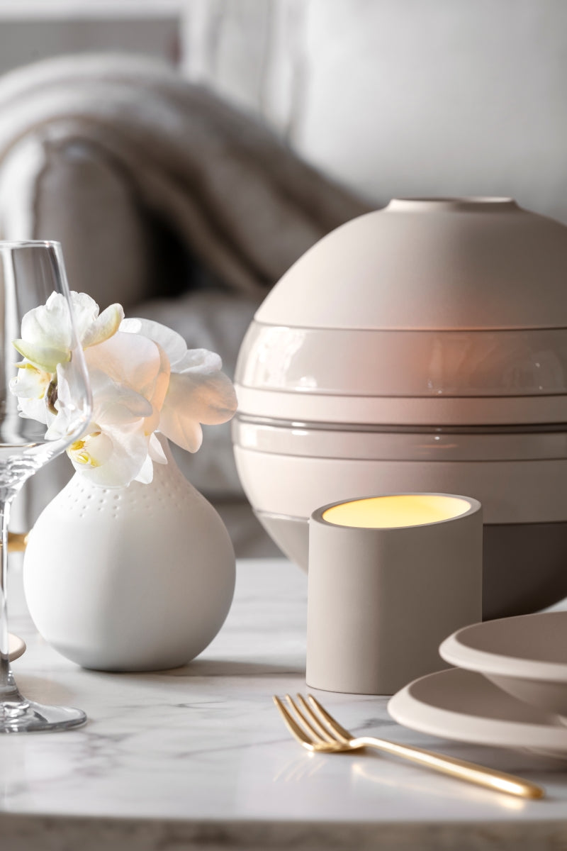 Villeroy & Boch New Moon Home Duftkerze beige Energy 9 cm - Produktbild 5