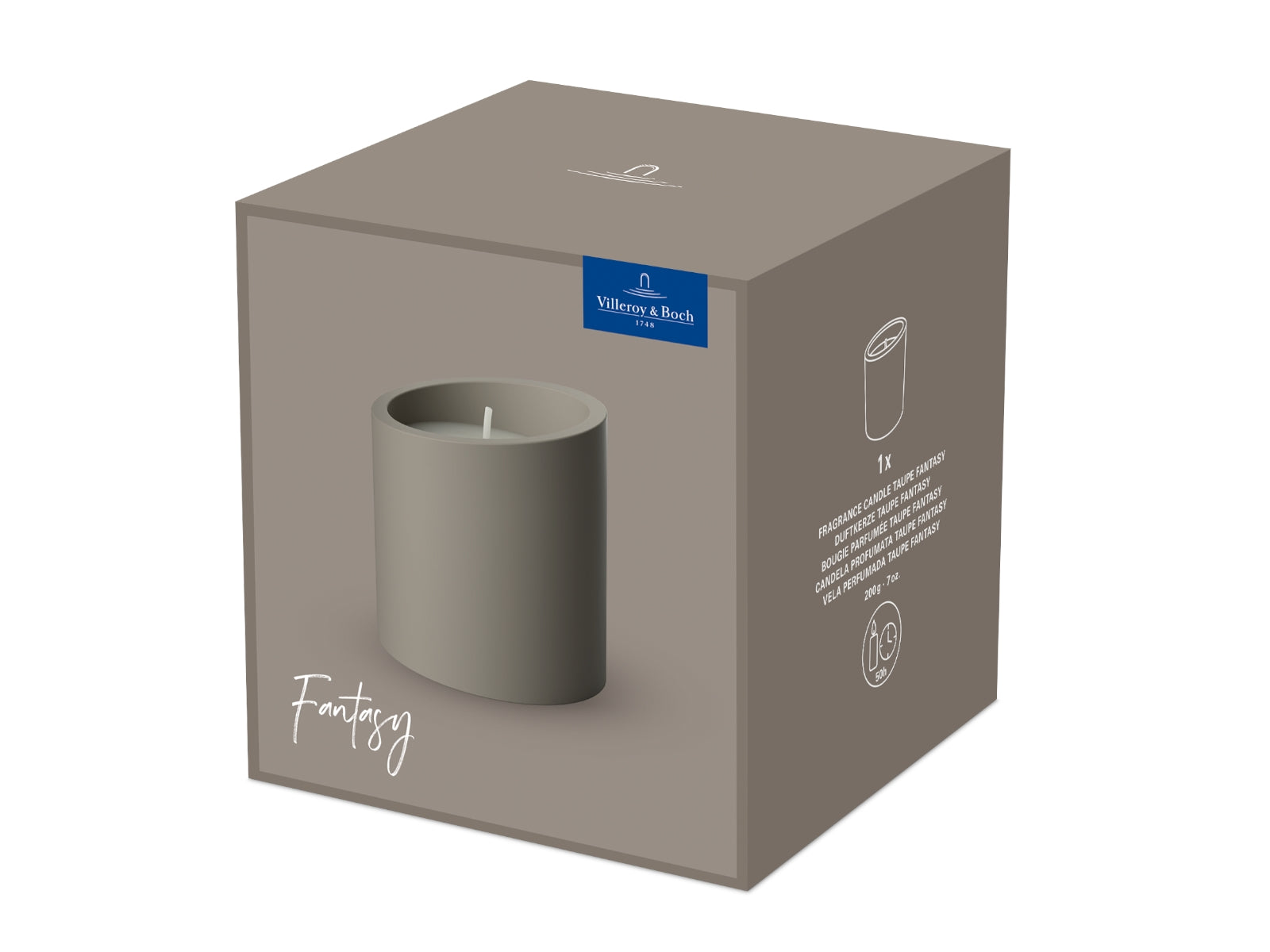 Villeroy & Boch New Moon Home Duftkerze taupe Fantasy 9 cm - Produktbild 3