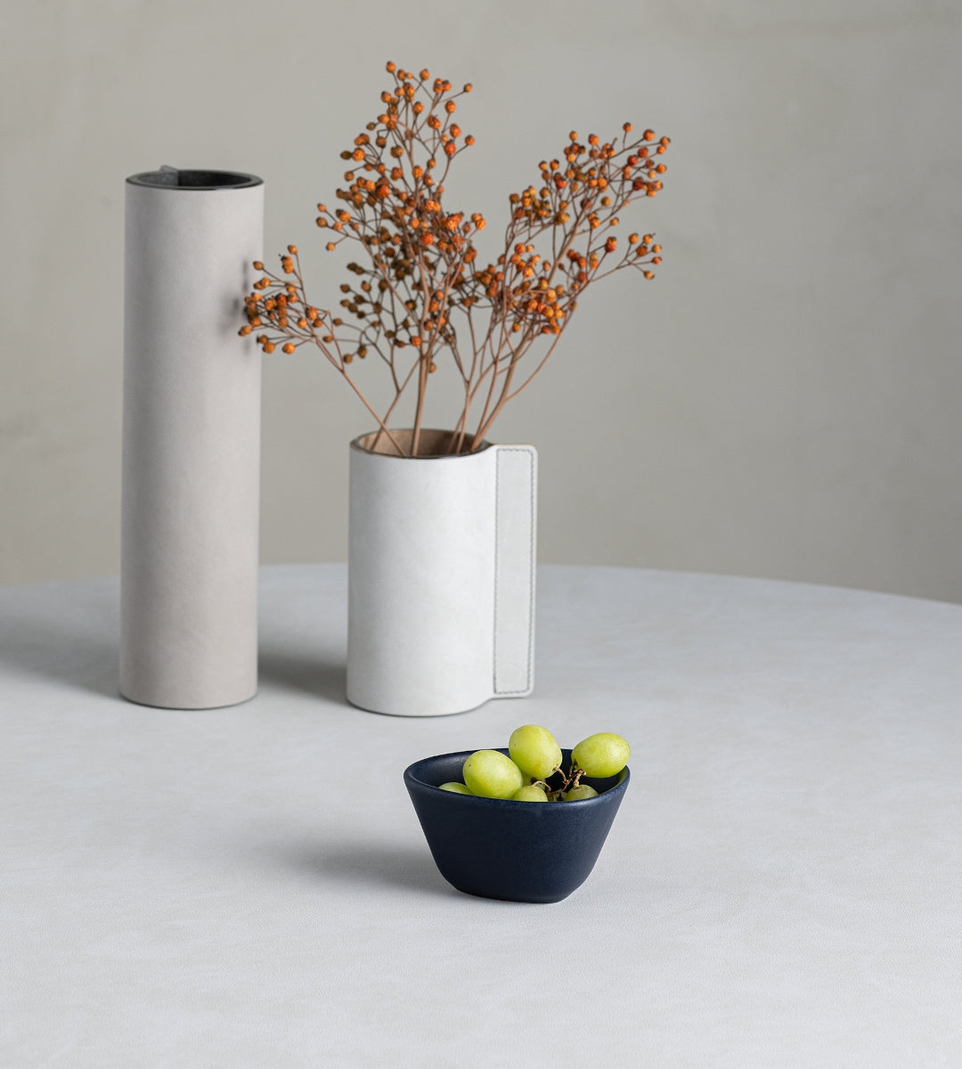 LIND DNA Curve Stoneware Bowl S navy blue - Produktbild 4