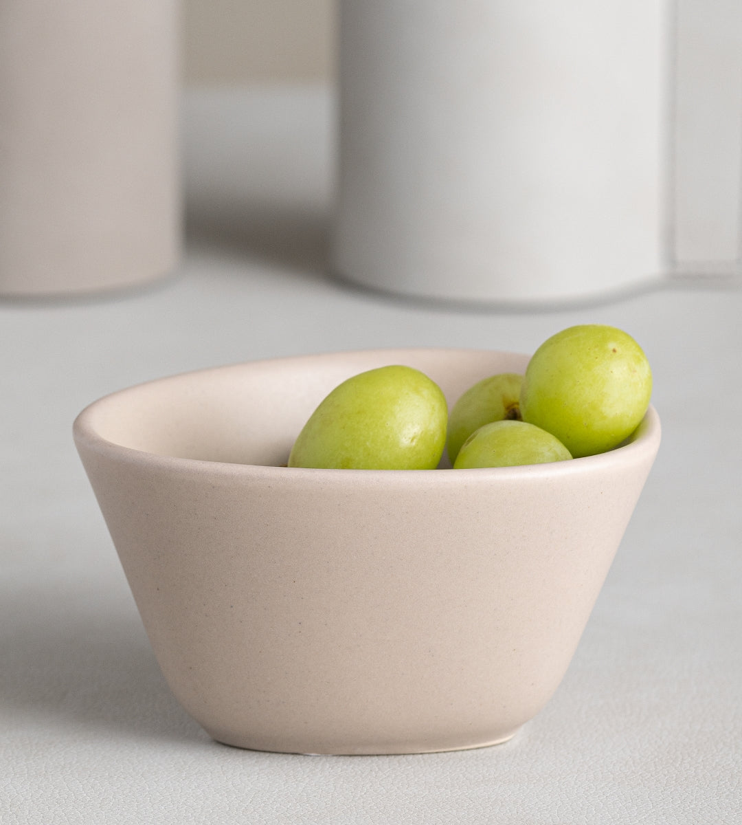 LIND DNA Curve Stoneware Bowl S sand - Produktbild 4