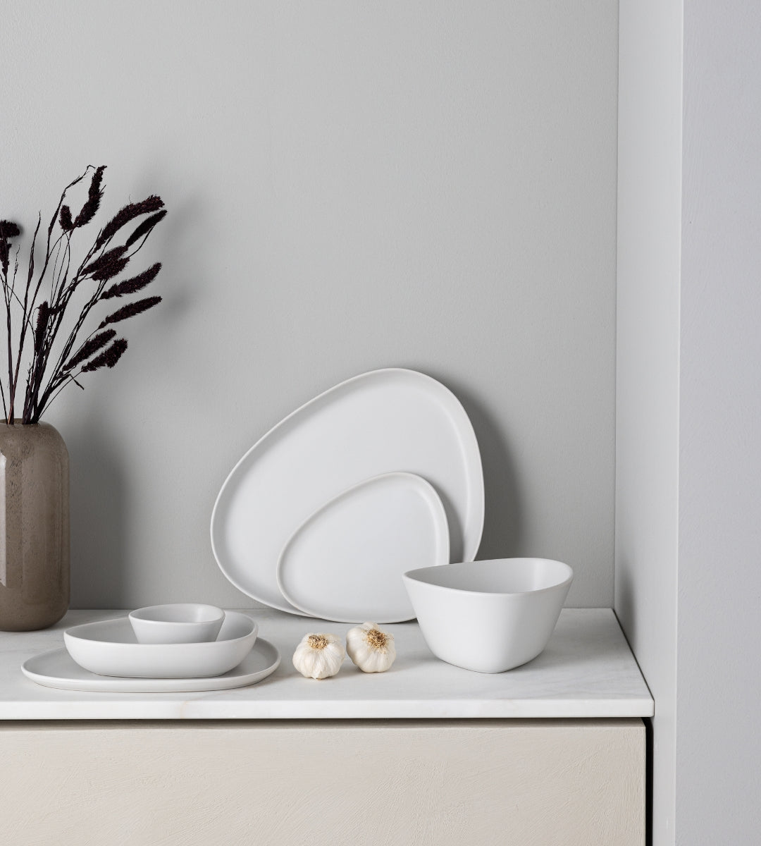 LIND DNA Curve Stoneware Speiseteller off white - Produktbild 2