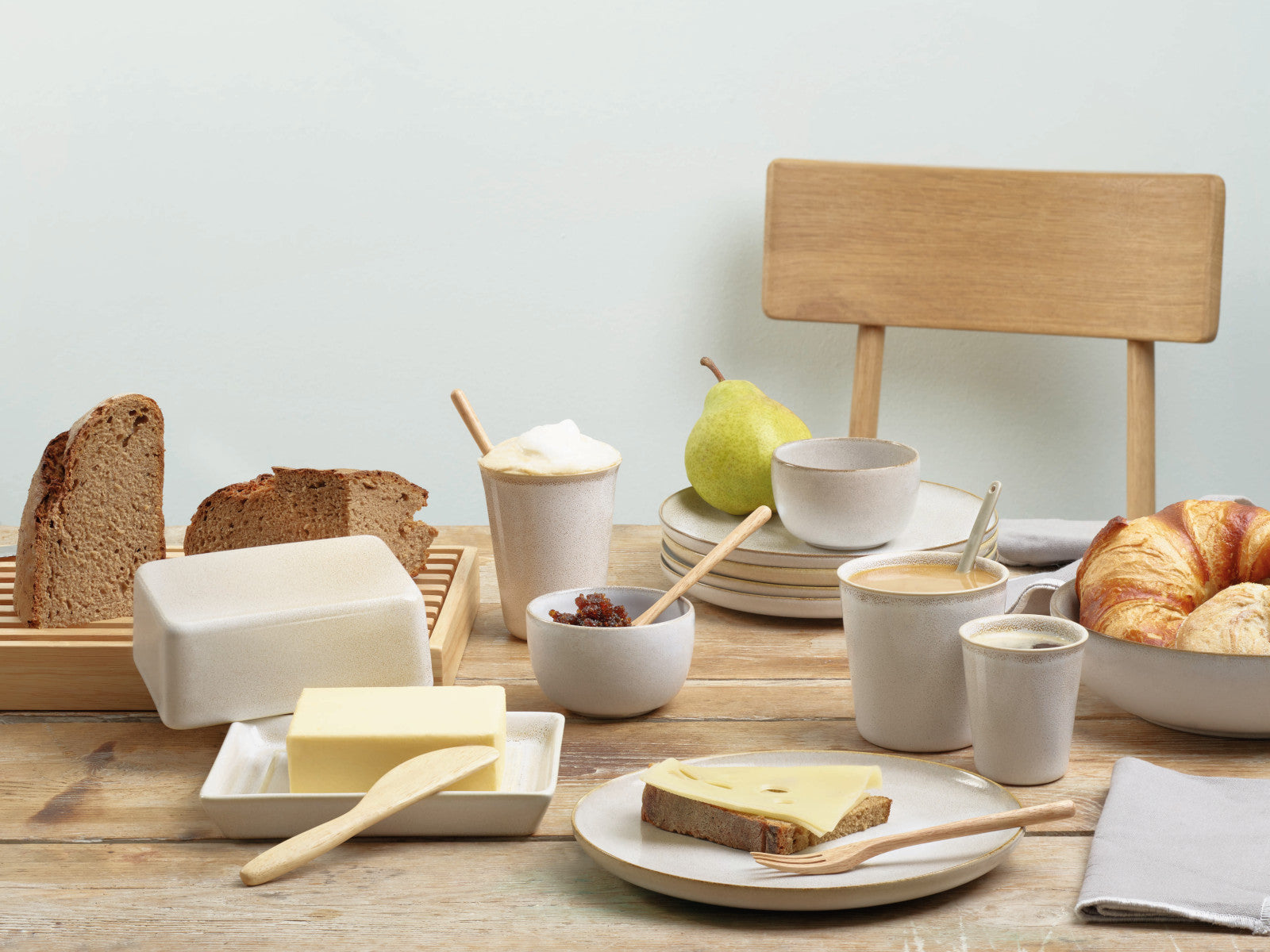 ASA Selection SAISONS Cappuccinotasse mit Untertasse sand Set6 - Produktbild 2