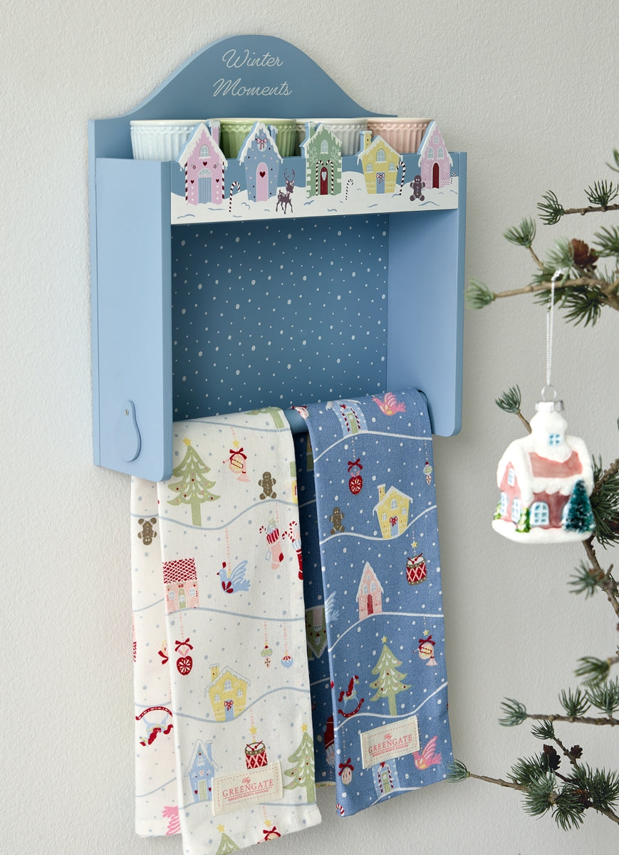 Greengate Laura Stoffserv. mit Spitze dusty blue 40 x 40 cm - Produktbild 2