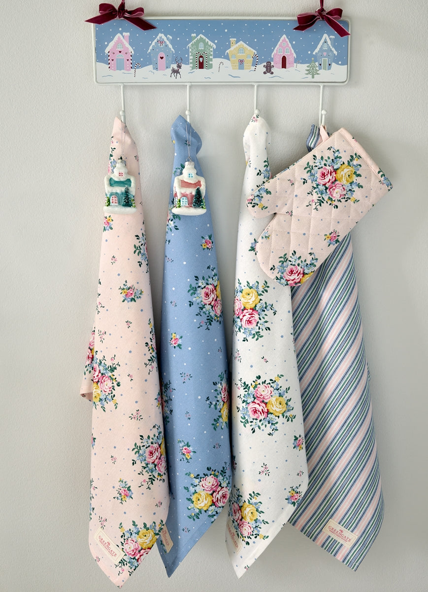 Greengate Laura Stoffserv. mit Spitze dusty blue 40 x 40 cm - Produktbild 3