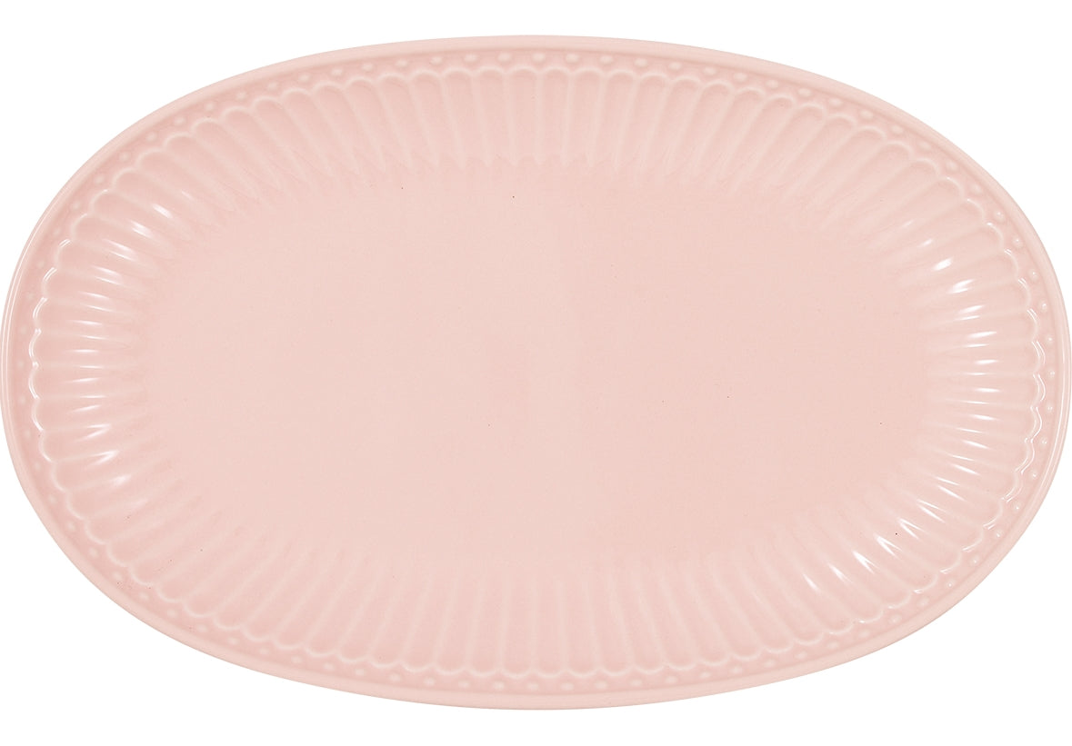 Greengate Alice Teller oval pale pink 23 cm