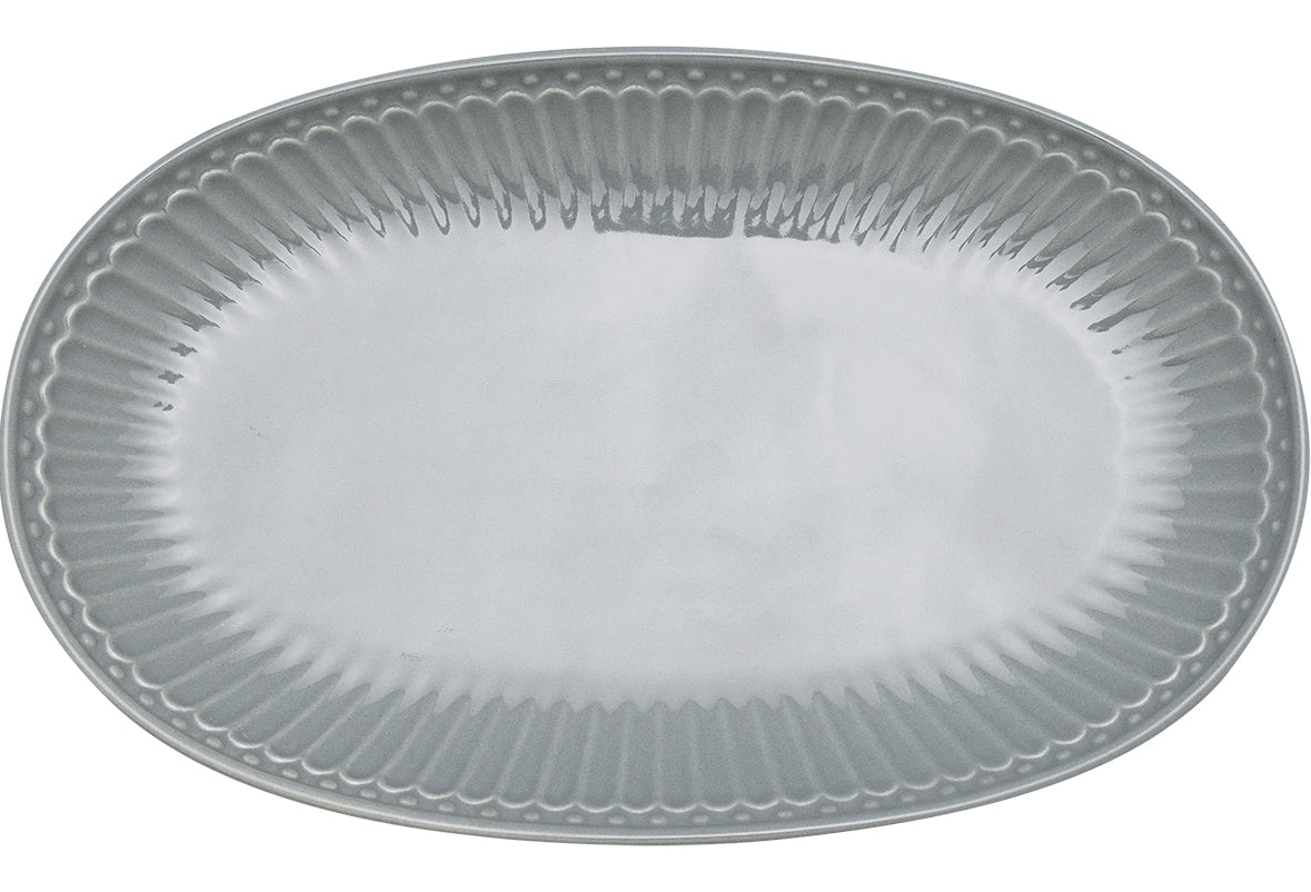 Greengate Alice Teller oval stone grey 23 cm