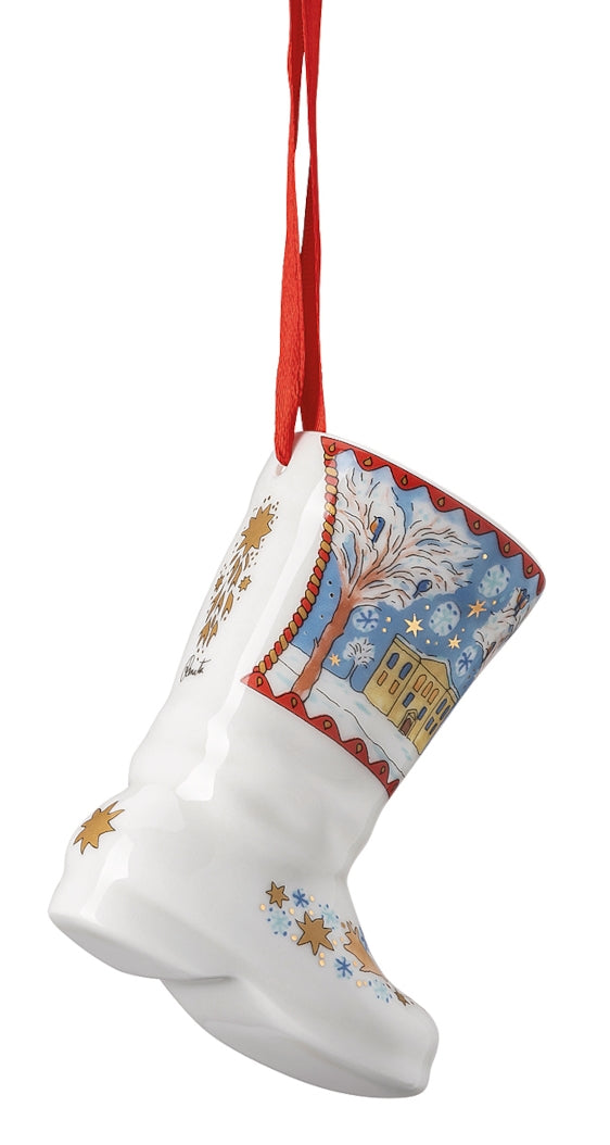 Hutschenreuther Sammelserie 2022 Porzellanstiefel Weihnachtsabend - Produktbild 4
