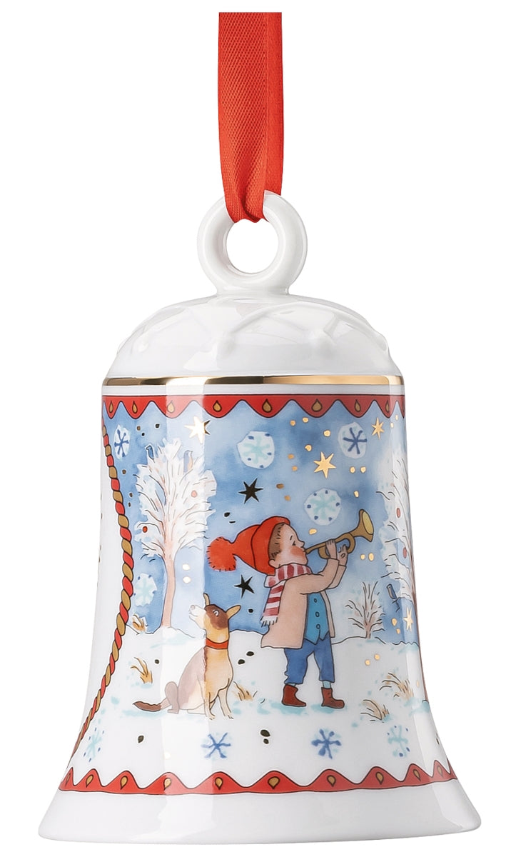 Hutschenreuther Sammelserie 2022 Porzellanglocke 12cm Weihnachtsa. - Produktbild 3