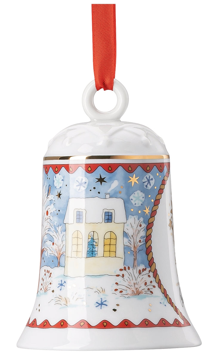 Hutschenreuther Sammelserie 2022 Porzellanglocke 12cm Weihnachtsa. - Produktbild 4