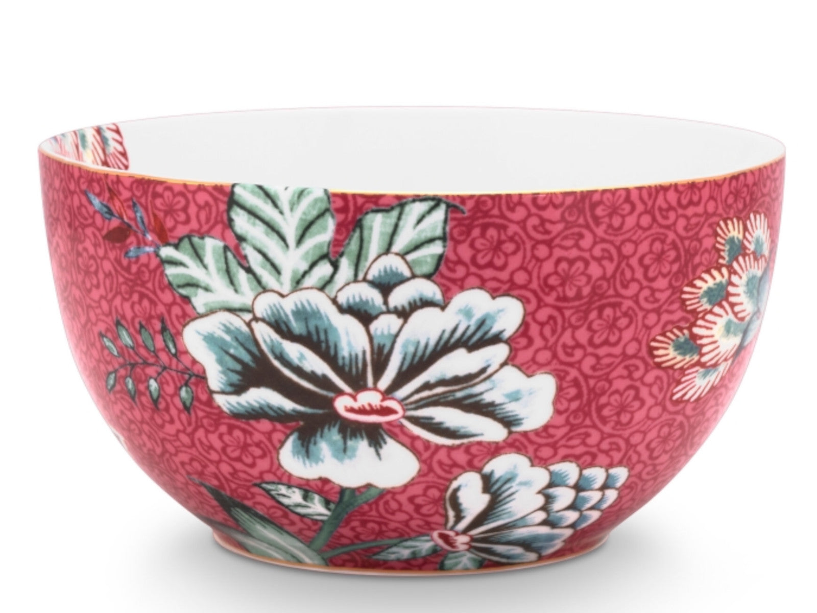PIP STUDIO Flower Festival scallop Bowl dark pink 12 cm