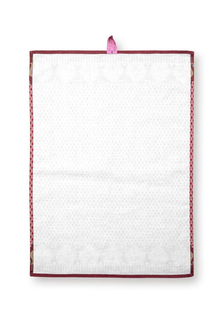 PIP STUDIO Flower Festival Geschirrtuch sc.dark pink 50 x70cm - Produktbild 5