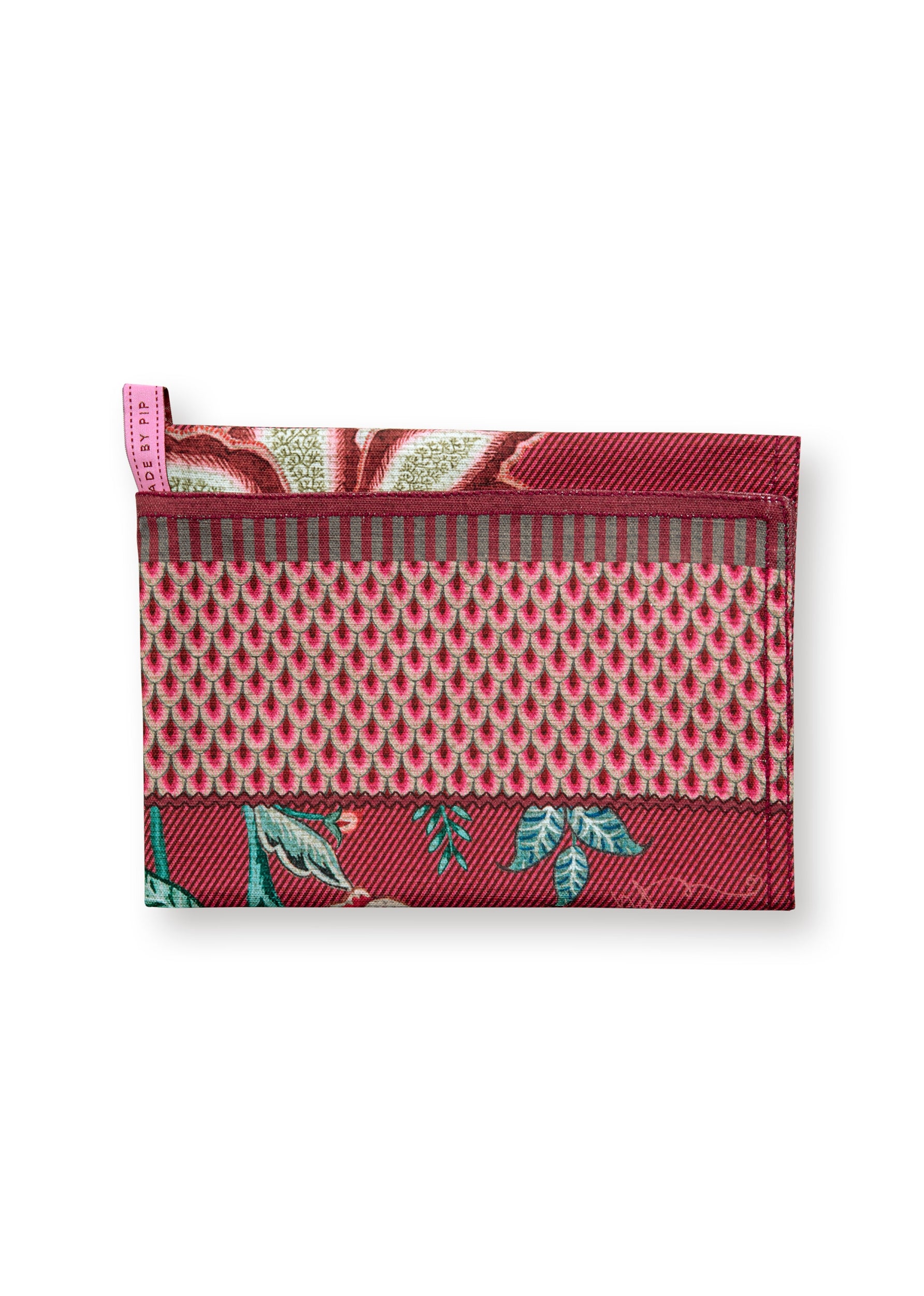 PIP STUDIO Flower Festival Geschirrtuch dark pink 50 x 70 cm - Produktbild 2