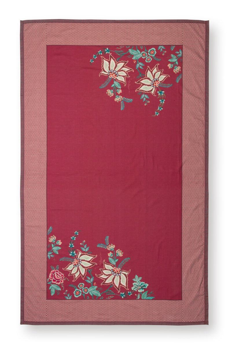 PIP STUDIO Flower Festival Tischdecke dark pink 150 x 250 cm - Produktbild 2