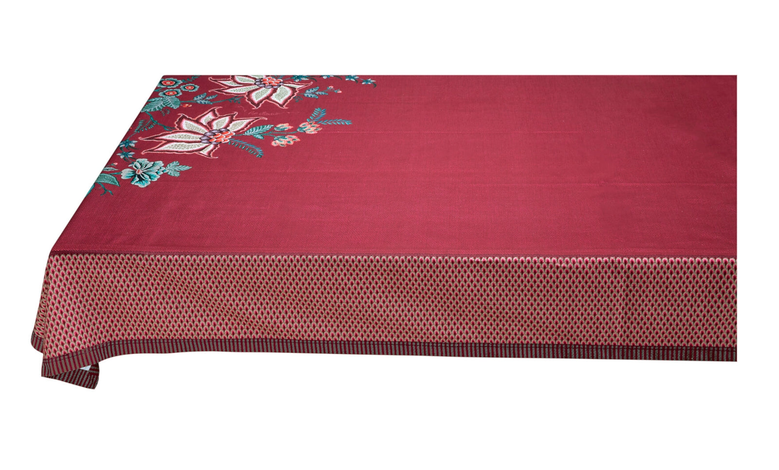 PIP STUDIO Flower Festival Tischdecke dark pink 150 x 300 cm