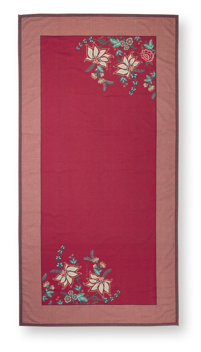 PIP STUDIO Flower Festival Tischdecke dark pink 150 x 300 cm - Produktbild 2