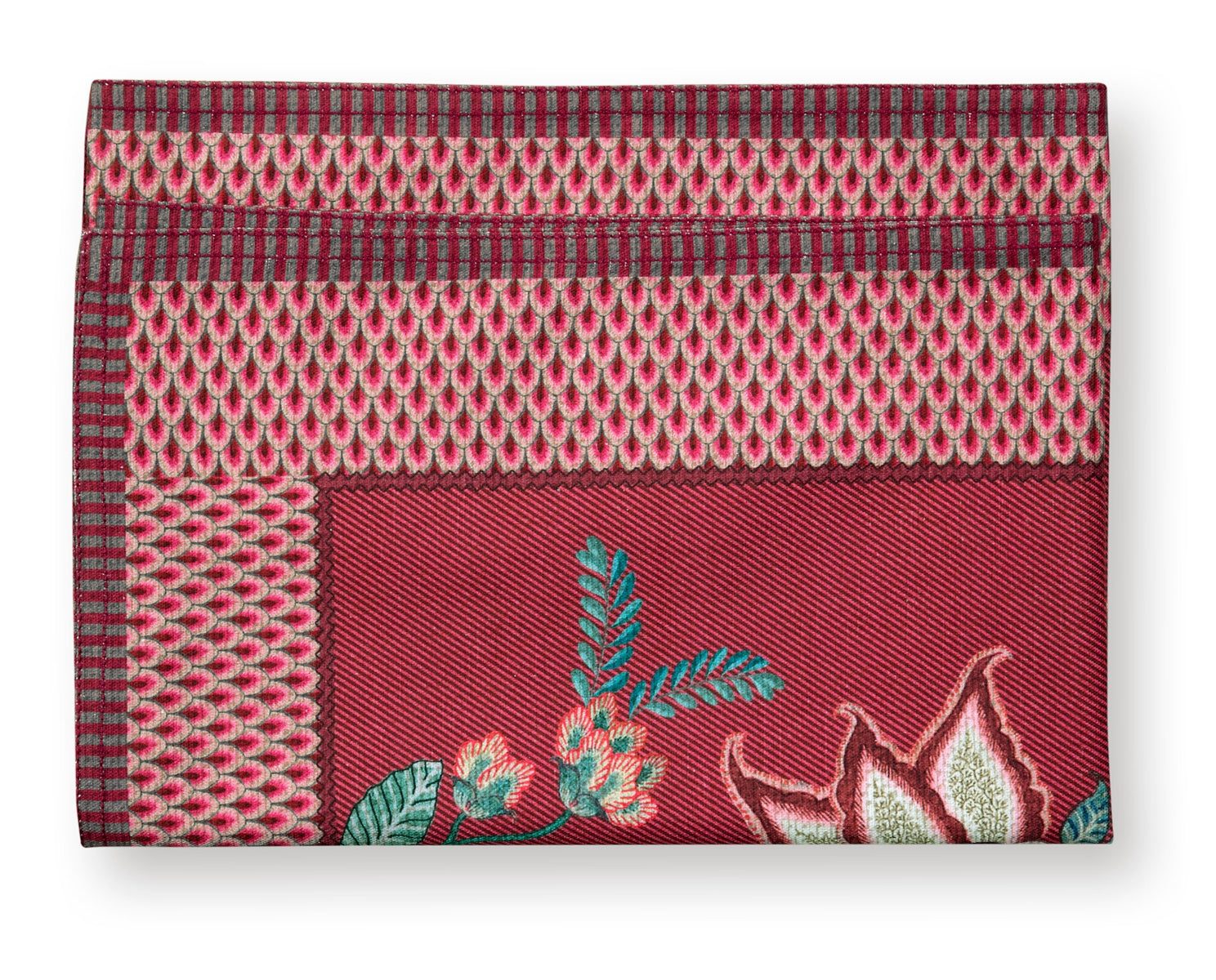 PIP STUDIO Flower Festival Tischläufer dark pink 50 x 150 cm - Produktbild 3