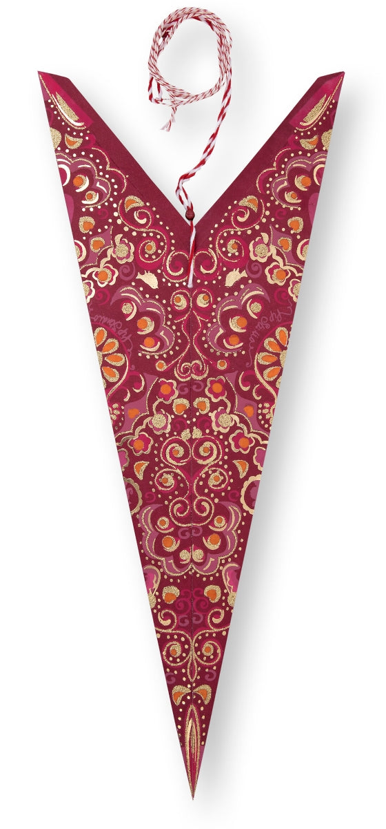PIP STUDIO Christmas Star Paper overall print red 110 cm - Produktbild 2