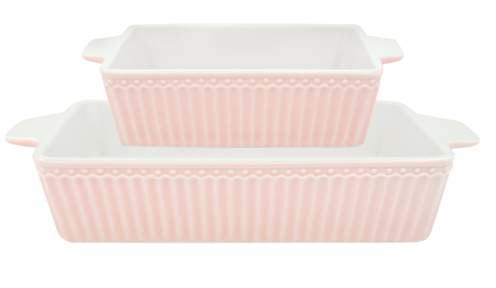 Greengate Alice Auflaufform pale pink klein Set2