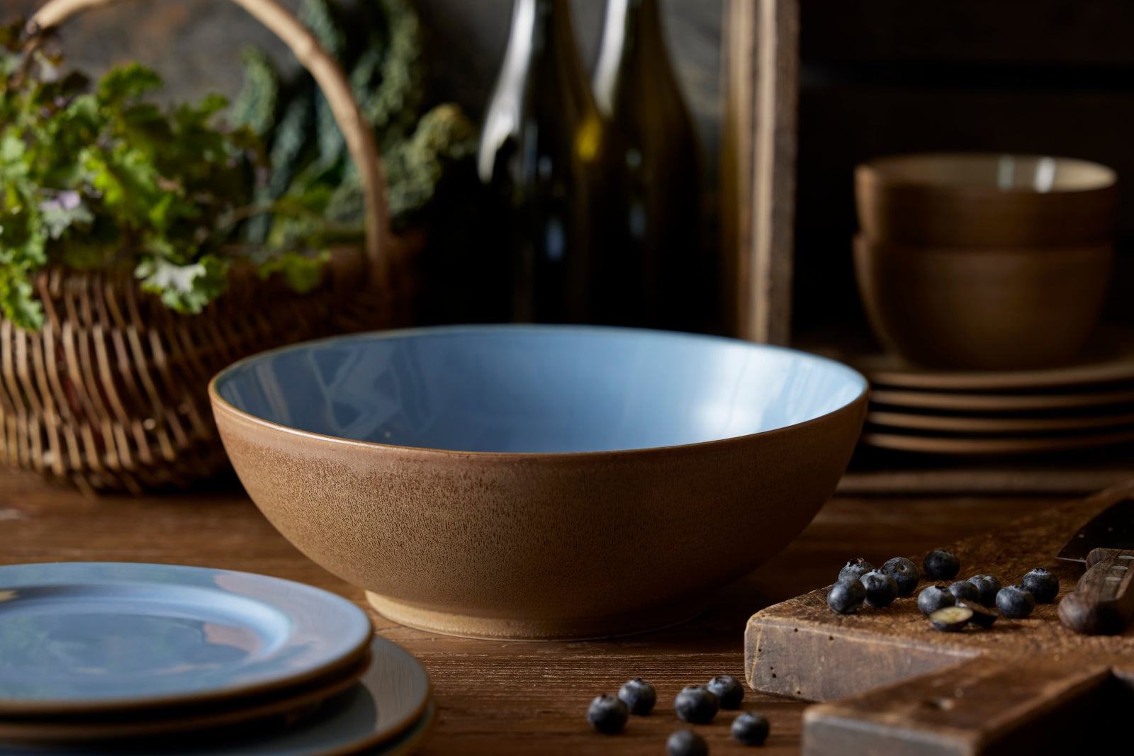 Bitz Salatbowl Wood/Ocean 24 cm - Produktbild 4