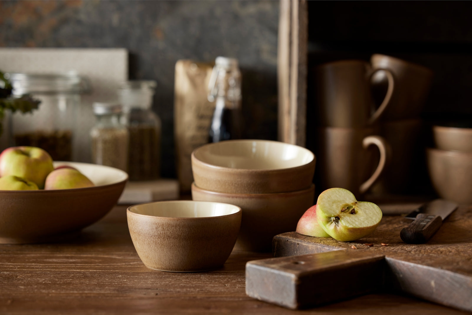 Bitz Salatbowl Wood/Sand 24 cm - Produktbild 3