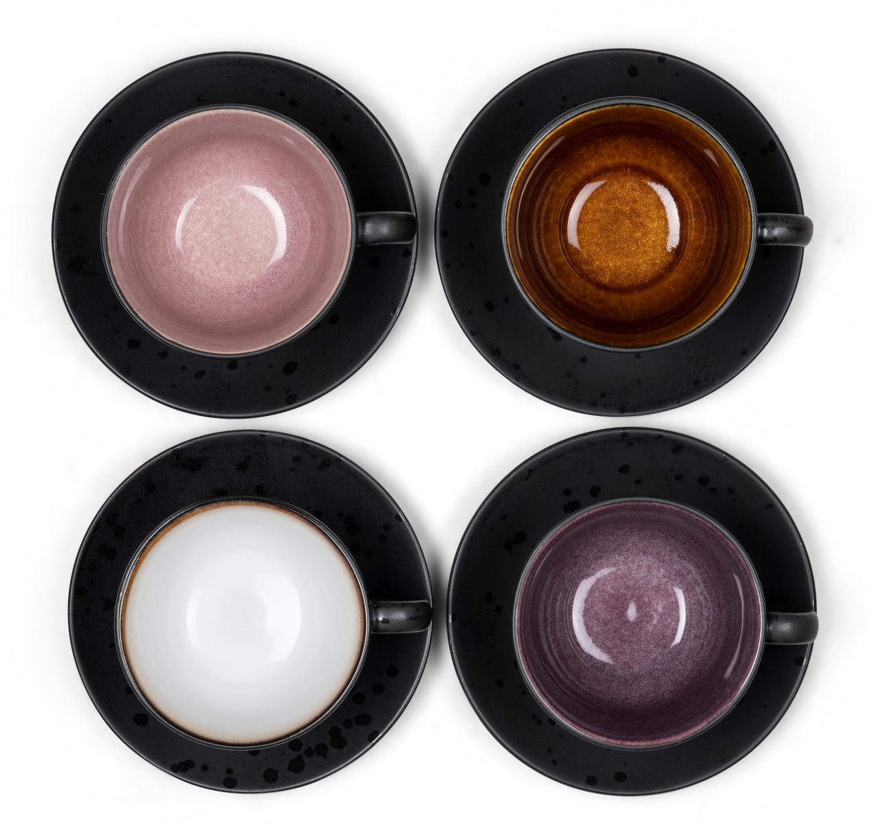 Bitz Tasse mit Untertasse black/amber 0,24 l Set4 - Produktbild 2