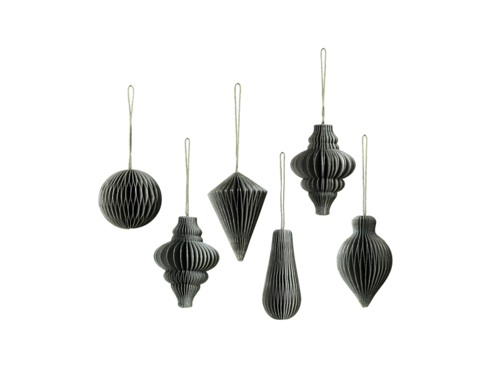 Broste Copenhagen CHRISTMAS MIX Papierhänger thyme Set6