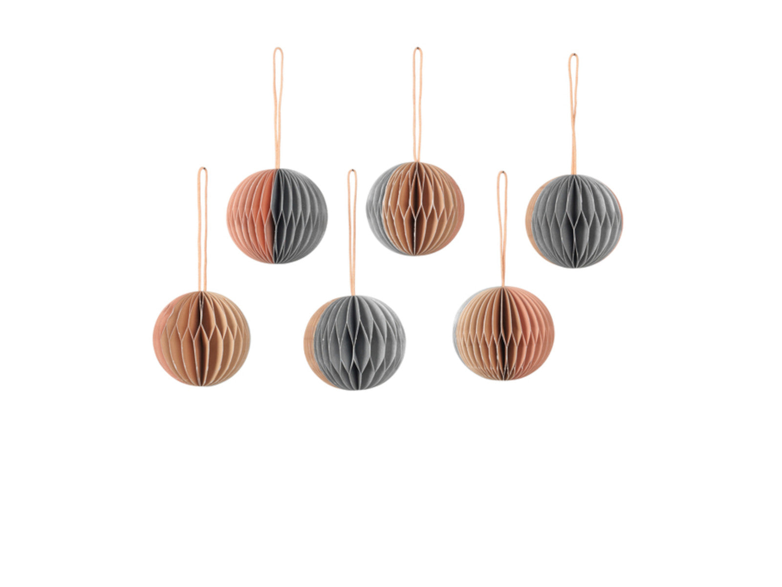 Broste Copenhagen BALL Papierhänger assorted colours Set6