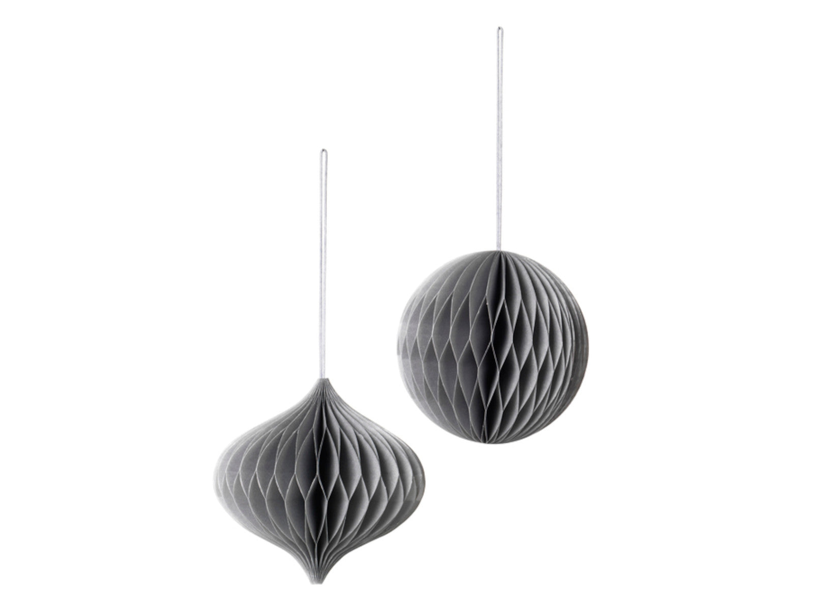Broste Copenhagen CHRISTMAS MIX Papierhänger silver Set2