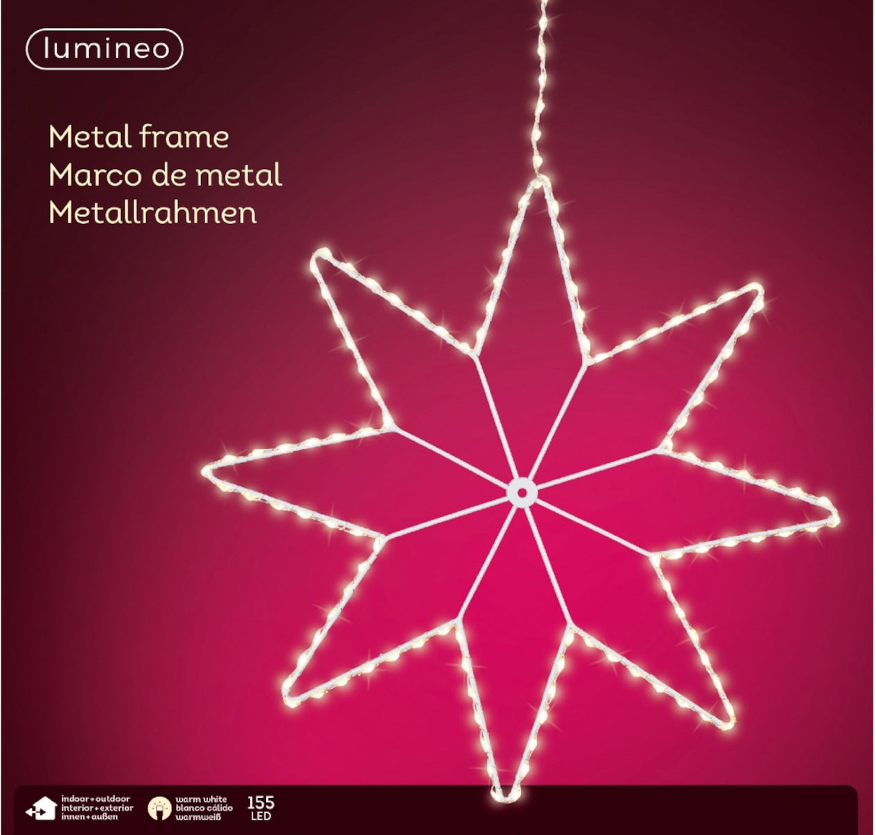 Lumineo Micro LED Stern weiss 38 cm - Produktbild 2