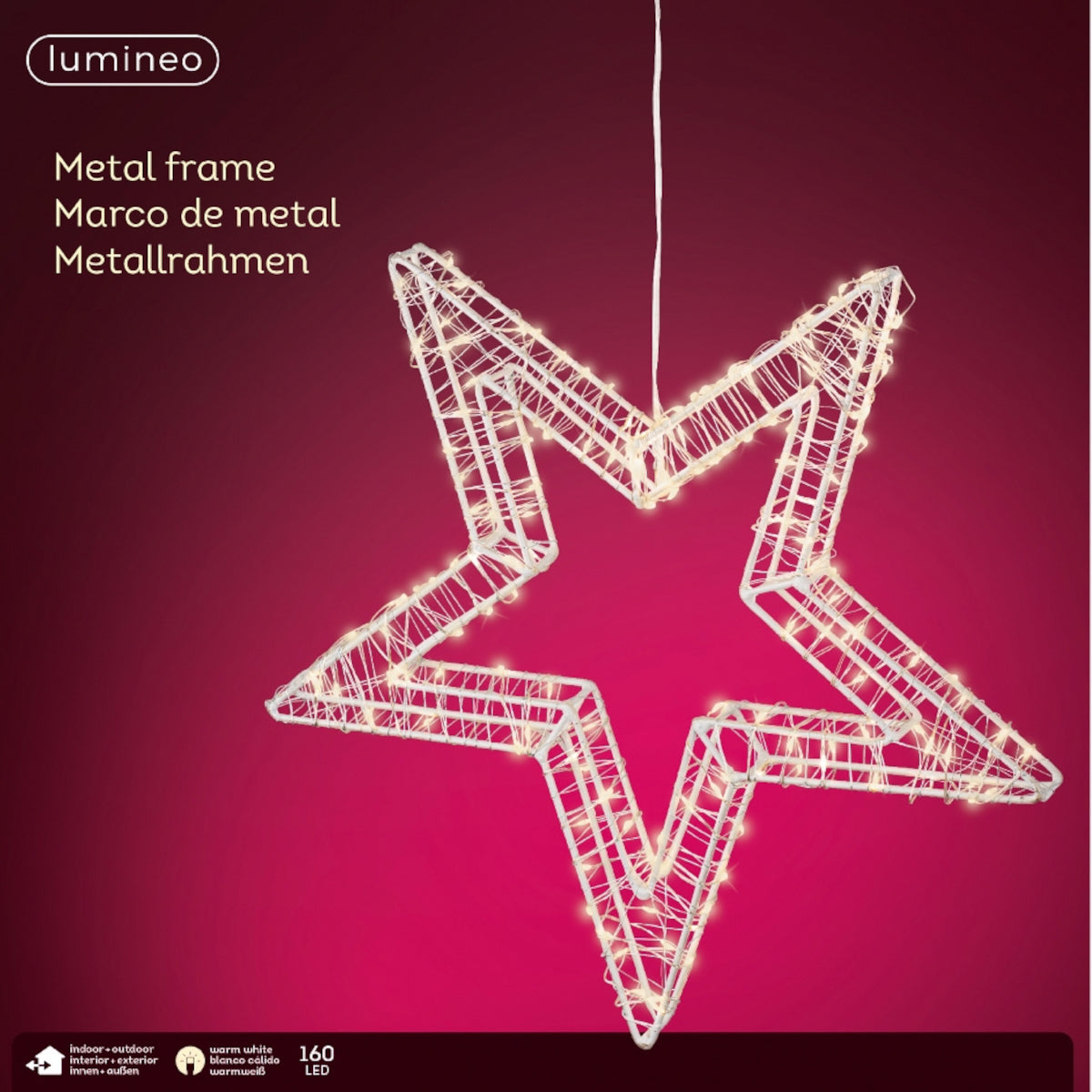 Lumineo Micro LED Stern weiss 38 cm - Produktbild 2