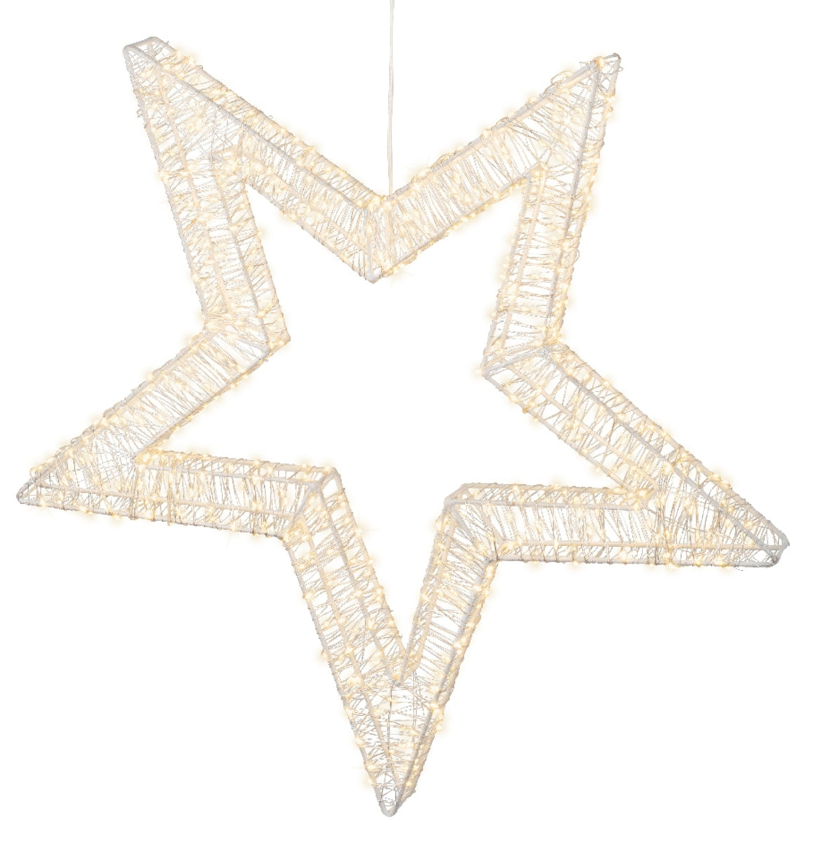 Lumineo Micro LED Stern weiss 58 cm