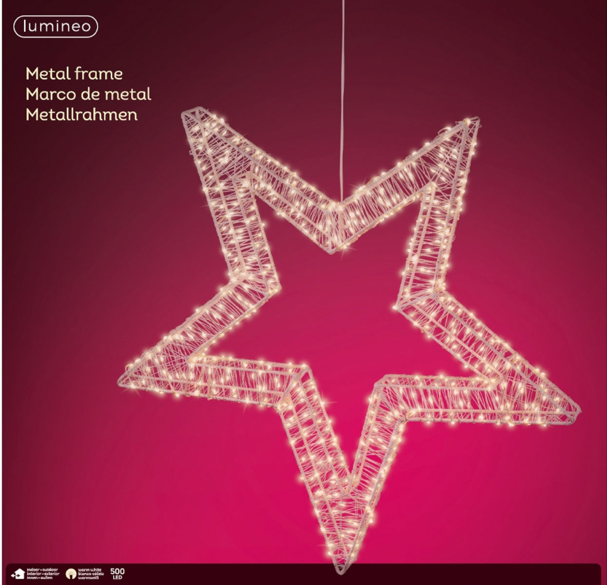 Lumineo Micro LED Stern weiss 58 cm - Produktbild 2