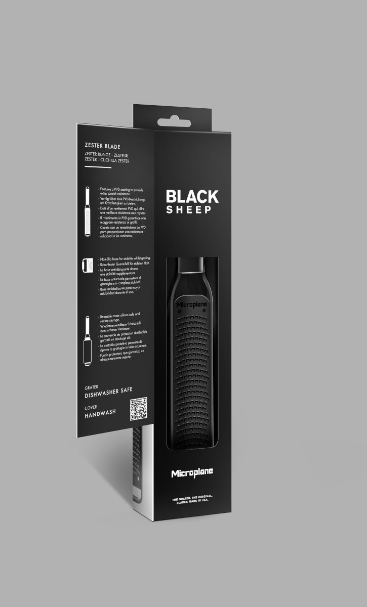 Microplane Black Sheep Serie Zester Reibe schwarz - Produktbild 2