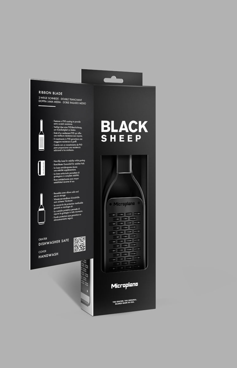 Microplane Black Sheep Serie Reibe 2-Wege-Schneide schwarz - Produktbild 3