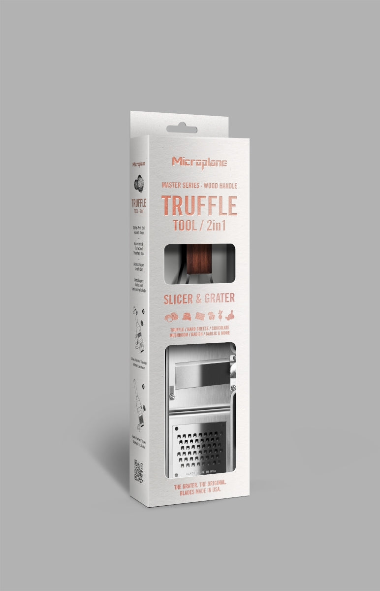 Microplane Master Serie Trüffel-Profi 2in1 Edelstahl/Walnuss - Produktbild 4