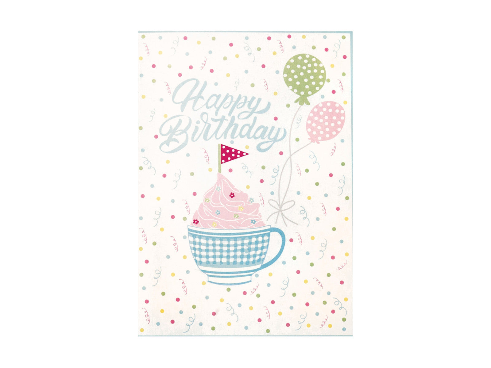 Greengate Alma Geburtstagskarte white 6 Stück 12 x 17 cm