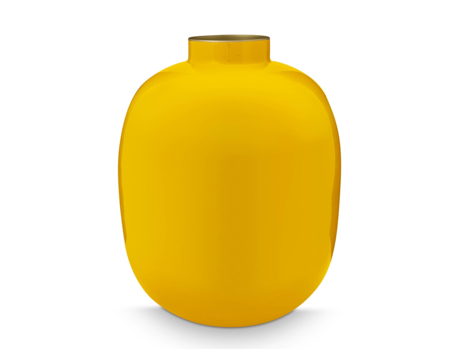 PIP STUDIO Vase Metal ockergelb 32 cm