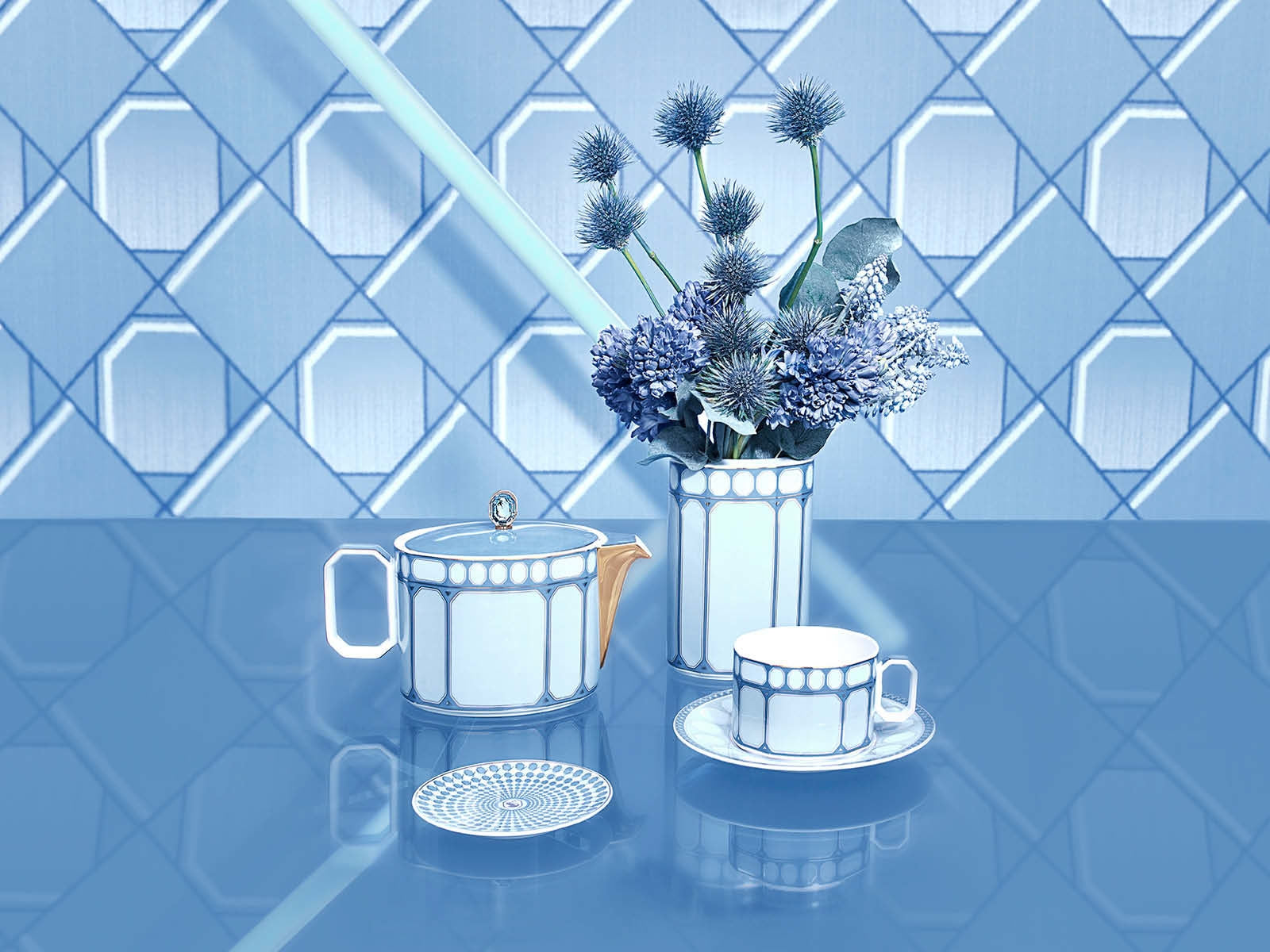 SwarosvkiXRosenthal Signum Azure Teller flach 10 cm - Produktbild 4