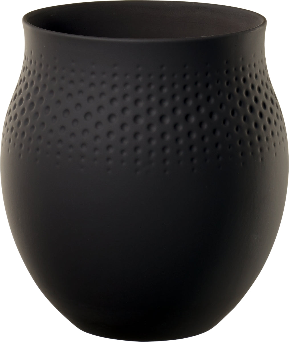 Villeroy & Boch Manufacture Collier noir Vase No.1 Perle groß