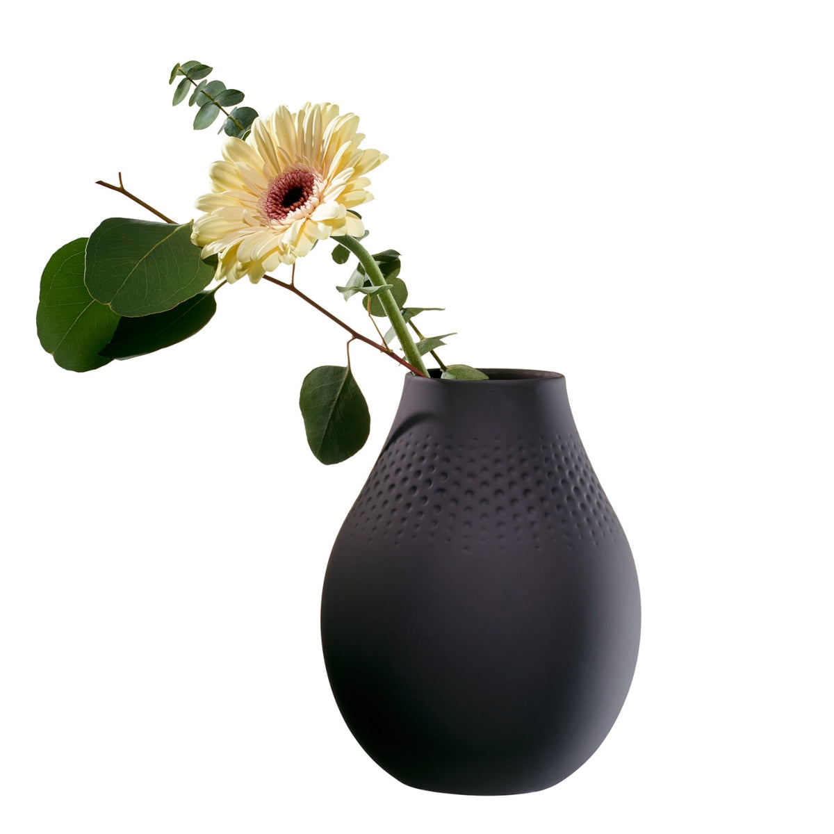 Villeroy & Boch Manufacture Collier noir Vase No.2 Perle hoch - Produktbild 2